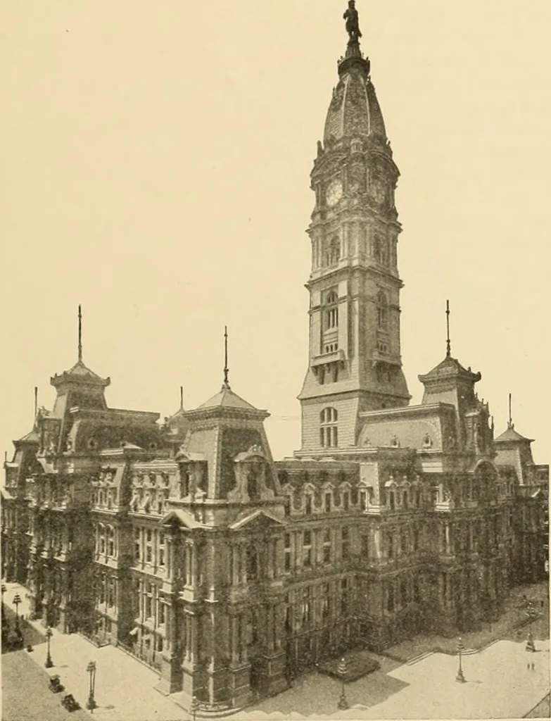 An illustration from Philadelphia’s architecture, by William F. Gray ... written for the City history society of Philadelphia and read at the meeting of Wednesday, February 9th, 1910, 1915, leaf 26