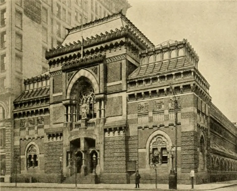 An illustration from Philadelphia’s architecture, by William F. Gray ... written for the City history society of Philadelphia and read at the meeting of Wednesday, February 9th, 1910, 1915, leaf 42