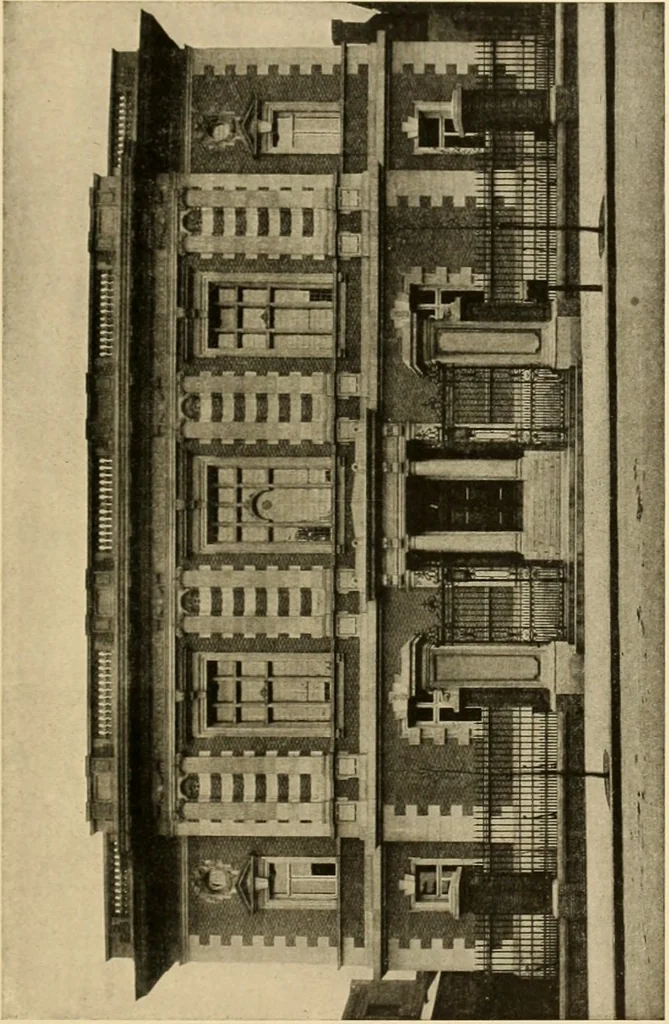 An illustration from Philadelphia’s architecture, by William F. Gray ... written for the City history society of Philadelphia and read at the meeting of Wednesday, February 9th, 1910, 1915, leaf 44