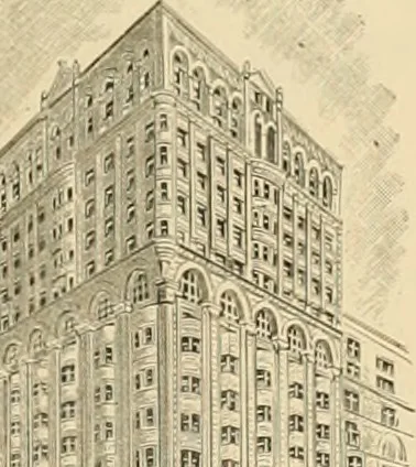 An illustration from Philadelphia’s architecture, by William F. Gray ... written for the City history society of Philadelphia and read at the meeting of Wednesday, February 9th, 1910, 1915, leaf 48