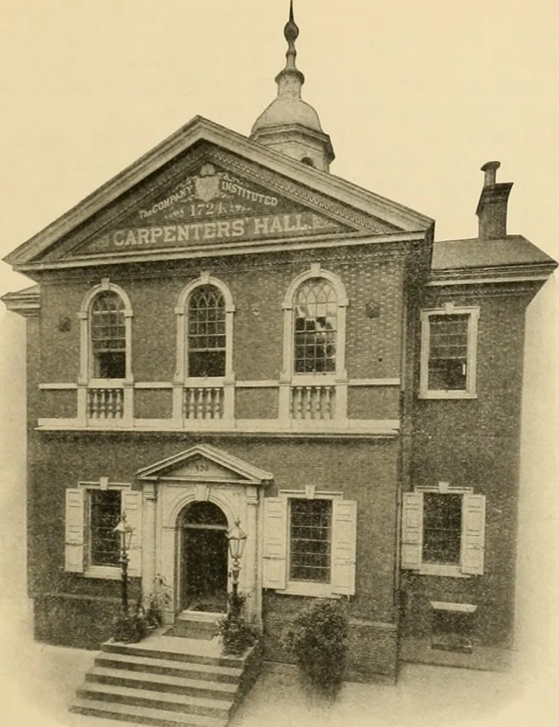 An illustration from Philadelphia’s architecture, by William F. Gray ... written for the City history society of Philadelphia and read at the meeting of Wednesday, February 9th, 1910, 1915, leaf 6