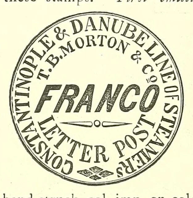 An illustration from The Philatelical journal, 1872, leaf 63