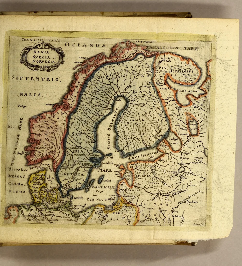 An illustration from Philippi Cluveri[i] Introductionis in universam geographiam, tam veterem quam novam ,libri VI. : Tabulis æneis illustrati, & gemino indice aucti. Cui adjuncta est Danielis Heinsii Oratio in obitum ejusdem Philippi Cluveri[i], 1641, leaf 145