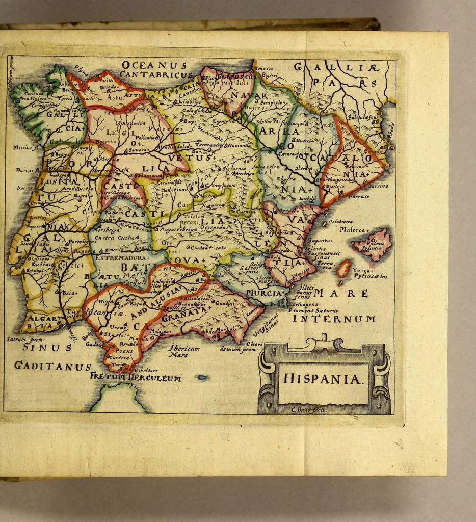 An illustration from Philippi Cluveri[i] Introductionis in universam geographiam, tam veterem quam novam ,libri VI. : Tabulis æneis illustrati, & gemino indice aucti. Cui adjuncta est Danielis Heinsii Oratio in obitum ejusdem Philippi Cluveri[i], 1641, leaf 61