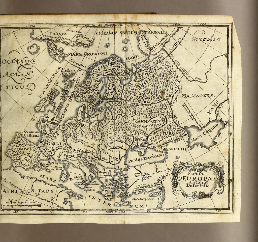 An illustration from Philippi Cluverii Introductio in omnem geographiam veterem aeque ac novam, 1694, leaf 121