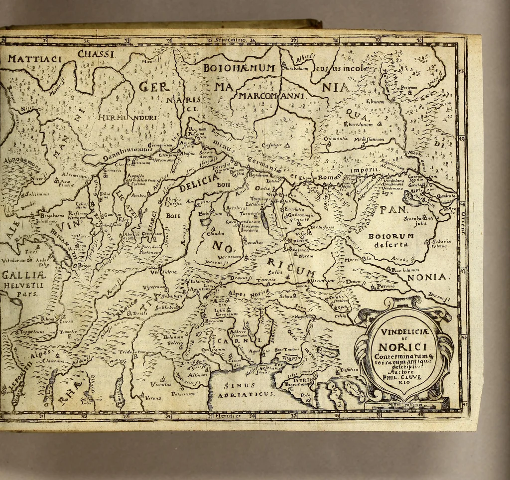 An illustration from Philippi Cluverii Introductio in omnem geographiam veterem aeque ac novam, 1694, leaf 249