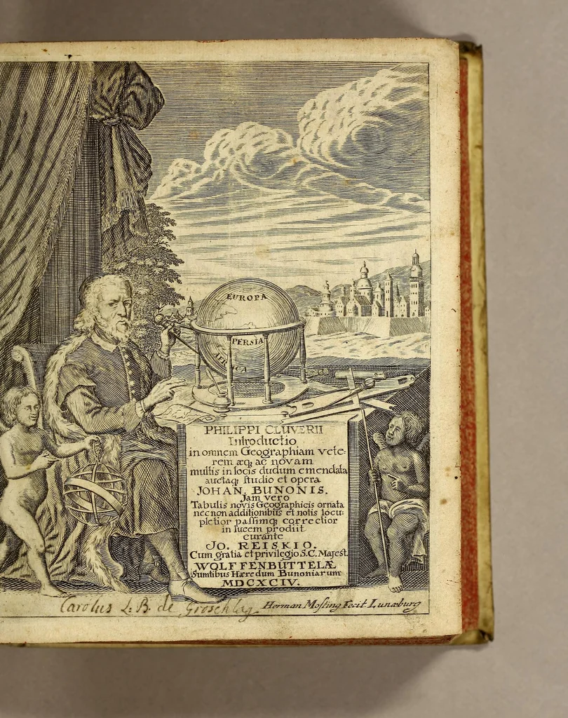 An illustration from Philippi Cluverii Introductio in omnem geographiam veterem aeque ac novam, 1694, leaf 5