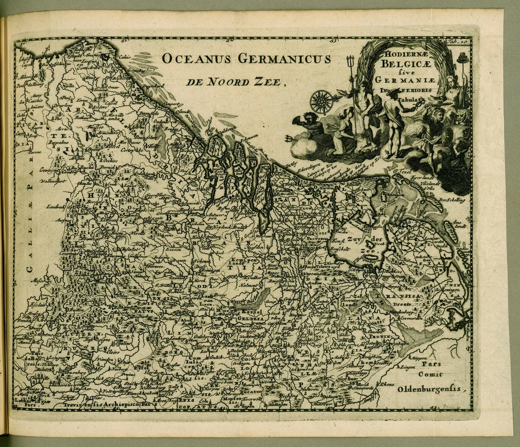 An illustration from Philippi Cluverii Introductio in universam geographiam : tam veterem quam novam tabulis geographicis XLVI. ac notis olim ornata, 1697, leaf 175