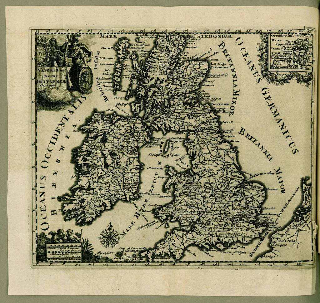 An illustration from Philippi Cluverii Introductio in universam geographiam : tam veterem quam novam tabulis geographicis XLVI. ac notis olim ornata, 1697, leaf 190
