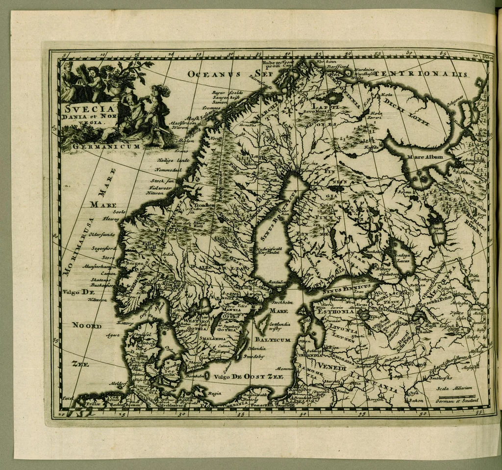 An illustration from Philippi Cluverii Introductio in universam geographiam : tam veterem quam novam tabulis geographicis XLVI. ac notis olim ornata, 1697, leaf 296