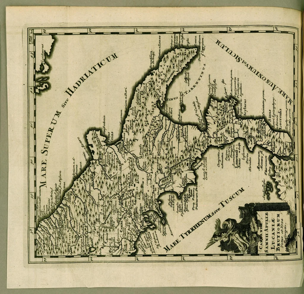 An illustration from Philippi Cluverii Introductio in universam geographiam : tam veterem quam novam tabulis geographicis XLVI. ac notis olim ornata, 1697, leaf 334