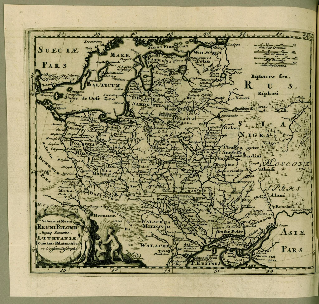 An illustration from Philippi Cluverii Introductio in universam geographiam : tam veterem quam novam tabulis geographicis XLVI. ac notis olim ornata, 1697, leaf 490