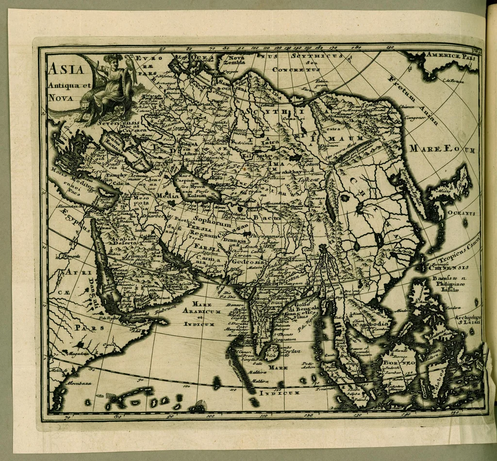 An illustration from Philippi Cluverii Introductio in universam geographiam : tam veterem quam novam tabulis geographicis XLVI. ac notis olim ornata, 1697, leaf 516