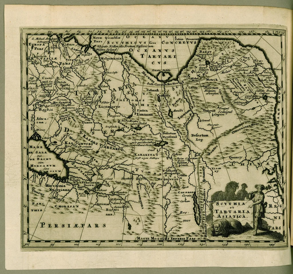 An illustration from Philippi Cluverii Introductio in universam geographiam : tam veterem quam novam tabulis geographicis XLVI. ac notis olim ornata, 1697, leaf 520