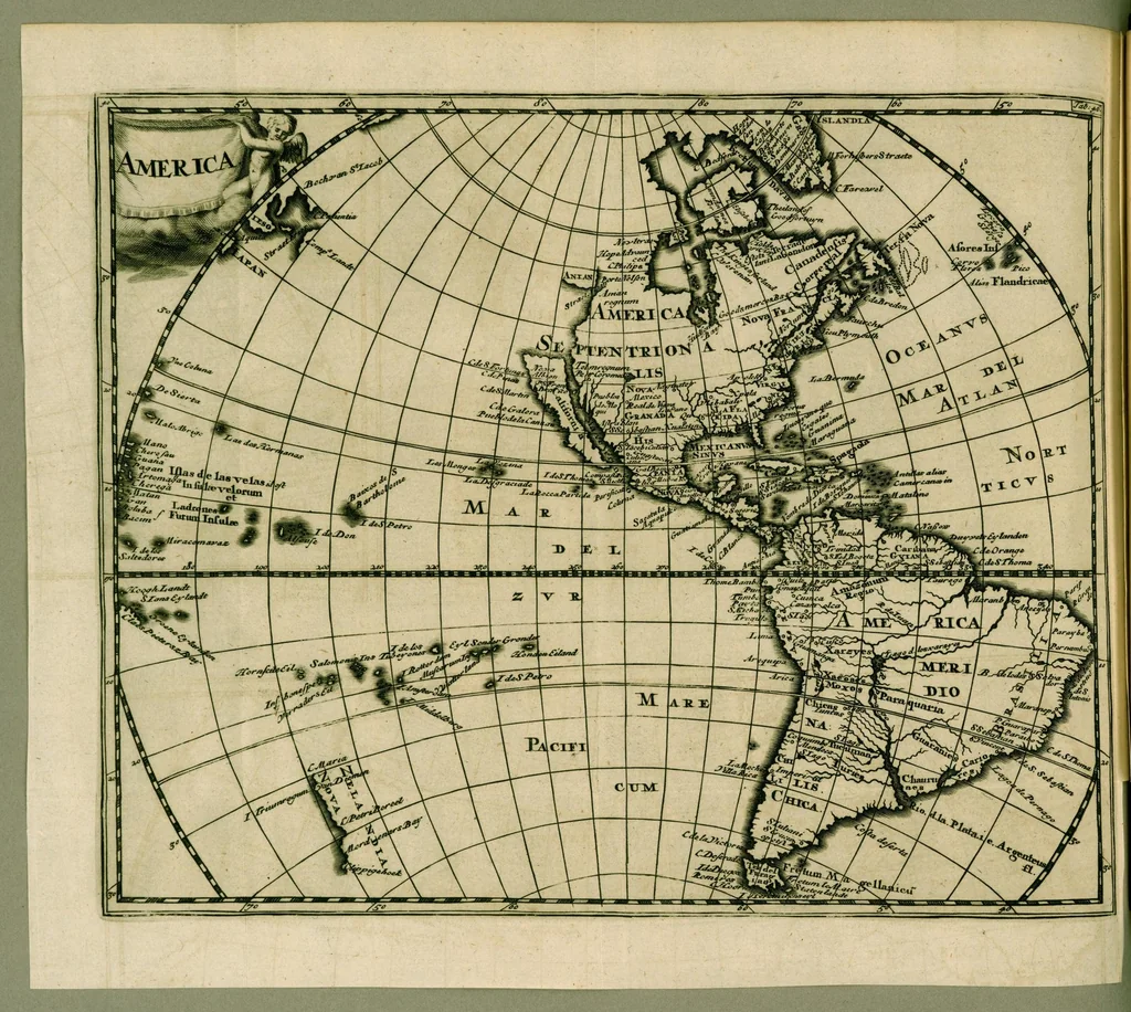 An illustration from Philippi Cluverii Introductio in universam geographiam : tam veterem quam novam tabulis geographicis XLVI. ac notis olim ornata, 1697, leaf 672