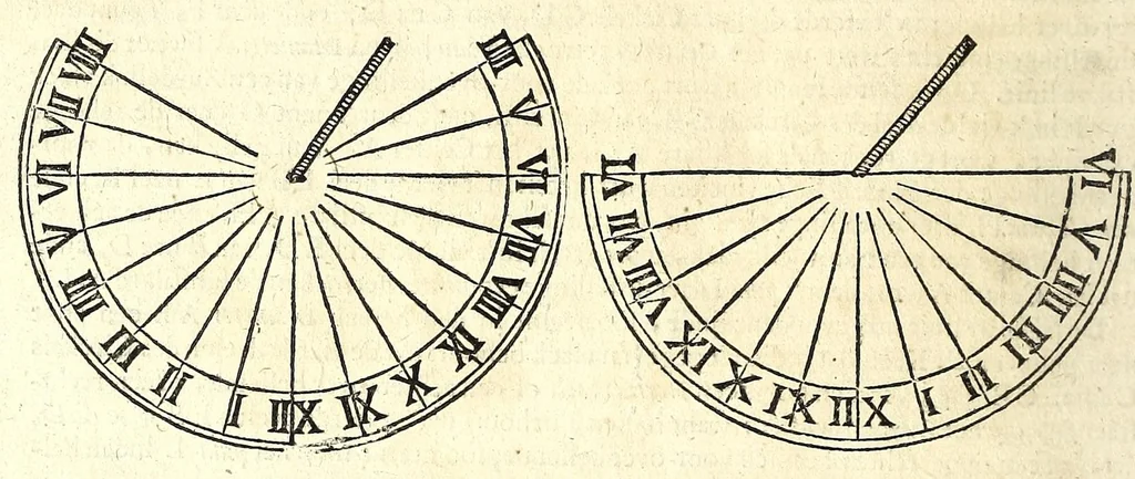 An illustration from Philippi Lansbergii Beschrijvingh der vlacke sonne-wysers : in welcke de waere manier, om deselve op allerhande vlackten te betrecken, volgens wiskonstige regulen geleert, ende door een groot getal vertoog-schetzen aengewesen werdt, 1675, leaf 12