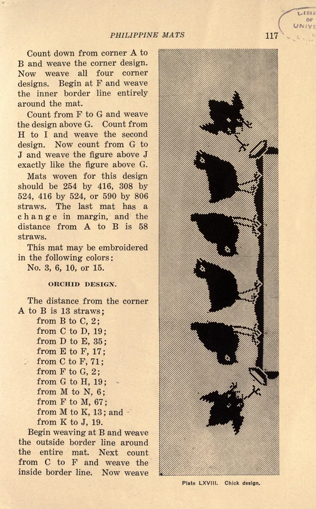 An illustration from Philippine mats, 1913, leaf 127