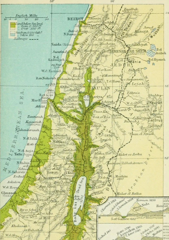 An illustration from Philips' pictorial pocket atlas and gazetteer, 1900, leaf 106