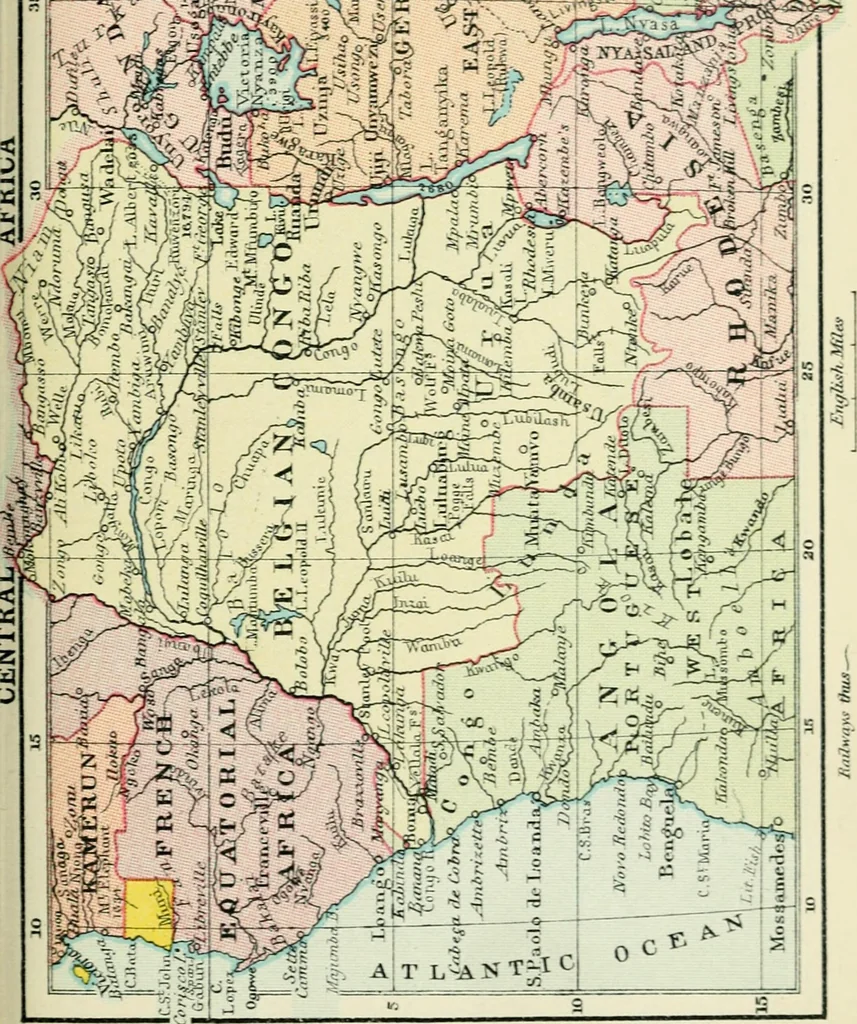 An illustration from Philips' pictorial pocket atlas and gazetteer, 1900, leaf 110