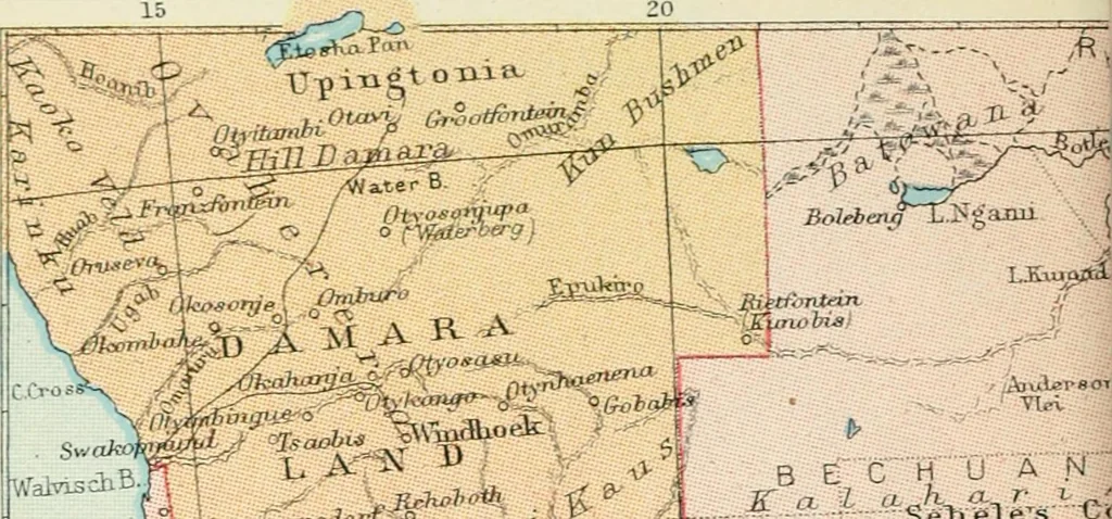 An illustration from Philips' pictorial pocket atlas and gazetteer, 1900, leaf 111