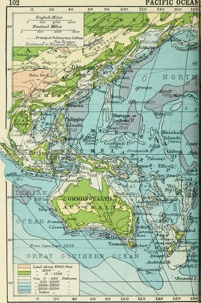 An illustration from Philips' pictorial pocket atlas and gazetteer, 1900, leaf 113