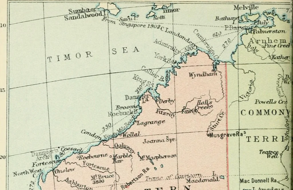 An illustration from Philips' pictorial pocket atlas and gazetteer, 1900, leaf 115