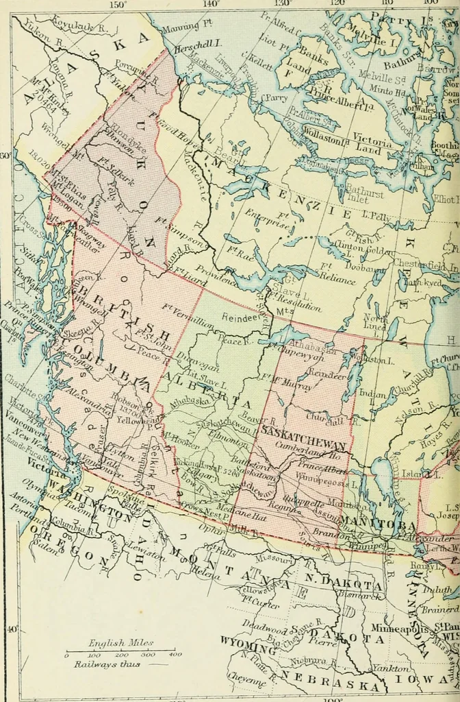 An illustration from Philips' pictorial pocket atlas and gazetteer, 1900, leaf 125