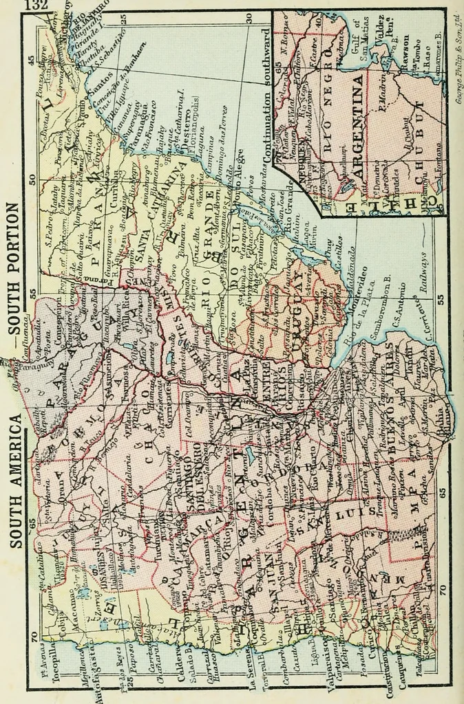 An illustration from Philips' pictorial pocket atlas and gazetteer, 1900, leaf 143