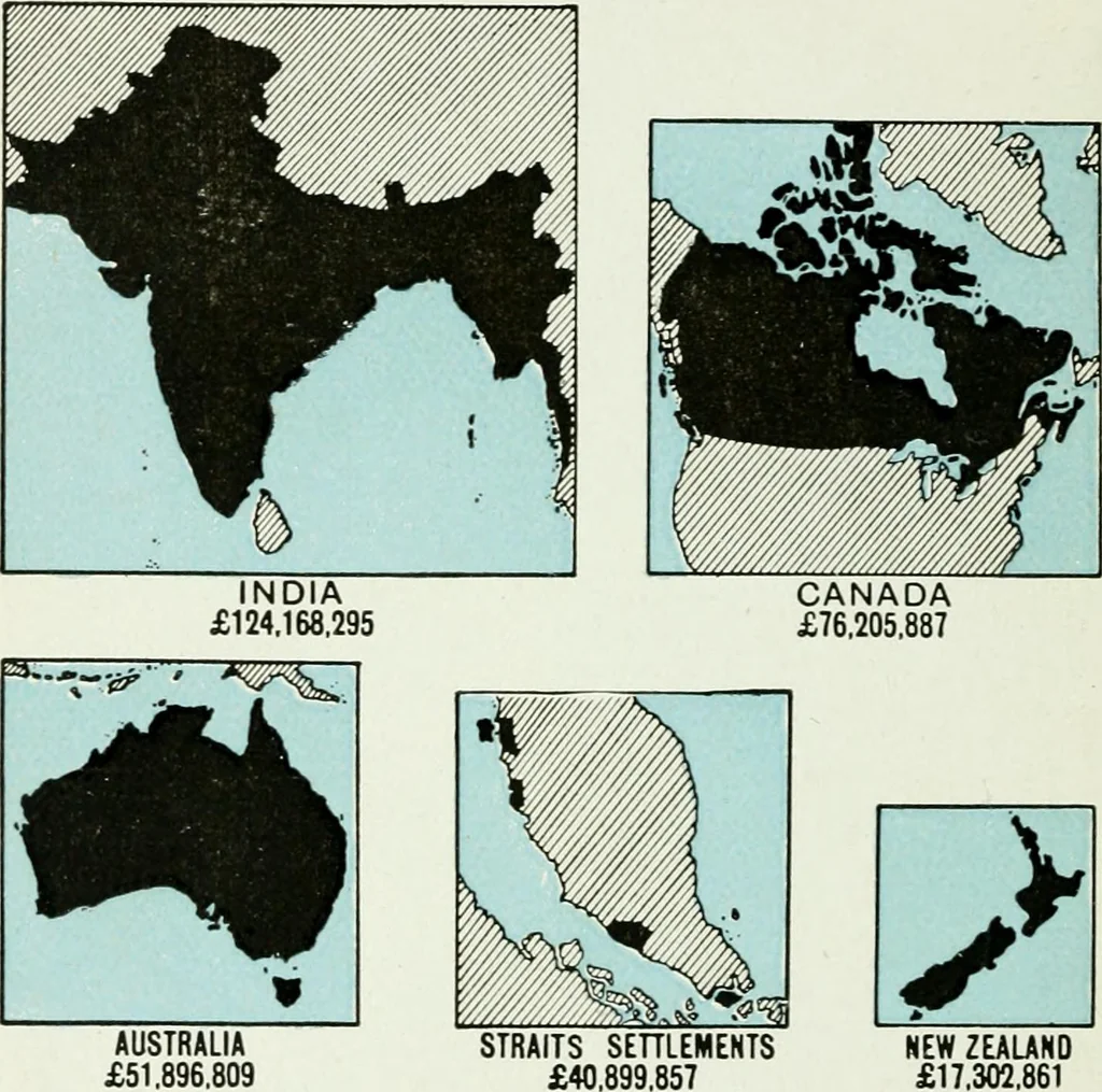 An illustration from Philips' pictorial pocket atlas and gazetteer, 1900, leaf 147