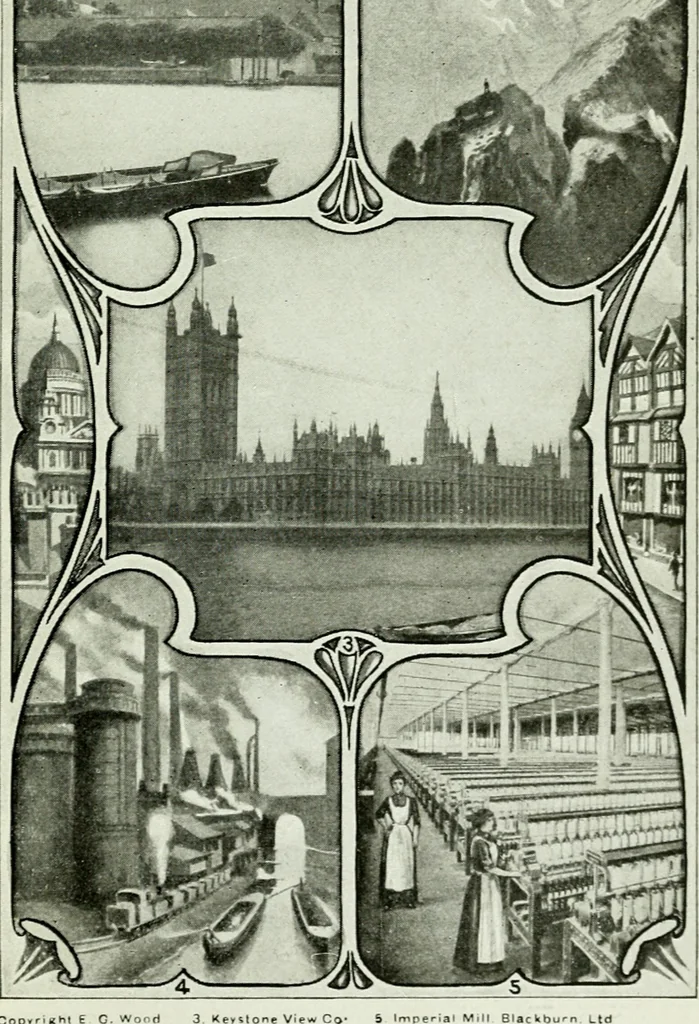 An illustration from Philips' pictorial pocket atlas and gazetteer, 1900, leaf 16