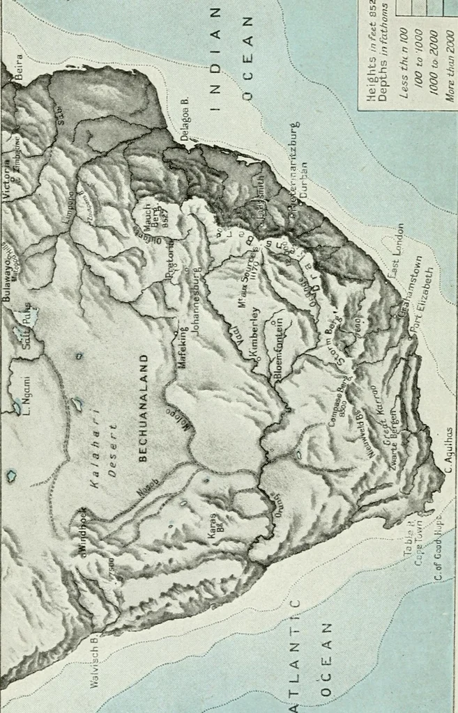 An illustration from Philips' pictorial pocket atlas and gazetteer, 1900, leaf 29