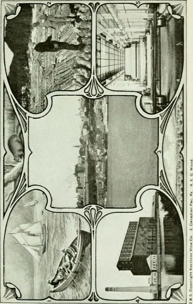 An illustration from Philips' pictorial pocket atlas and gazetteer, 1900, leaf 34