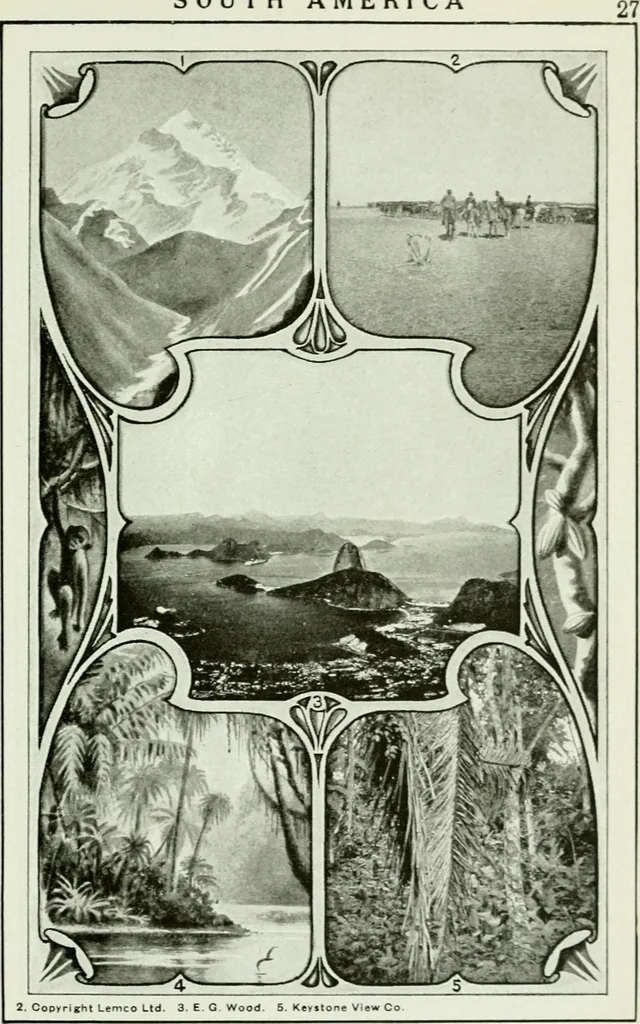 An illustration from Philips' pictorial pocket atlas and gazetteer, 1900, leaf 38