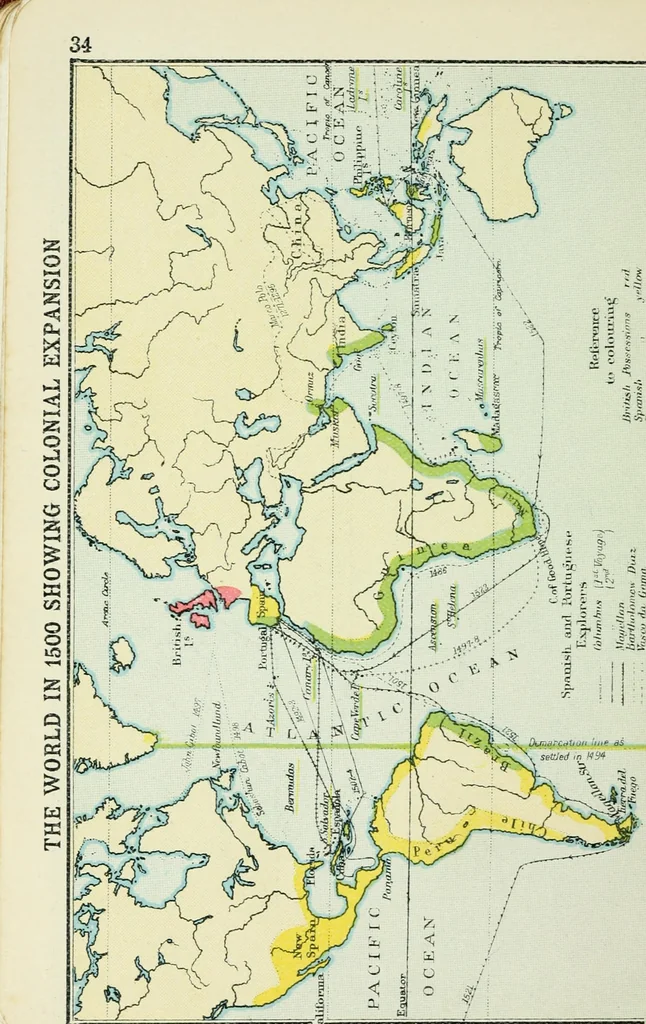 An illustration from Philips' pictorial pocket atlas and gazetteer, 1900, leaf 45