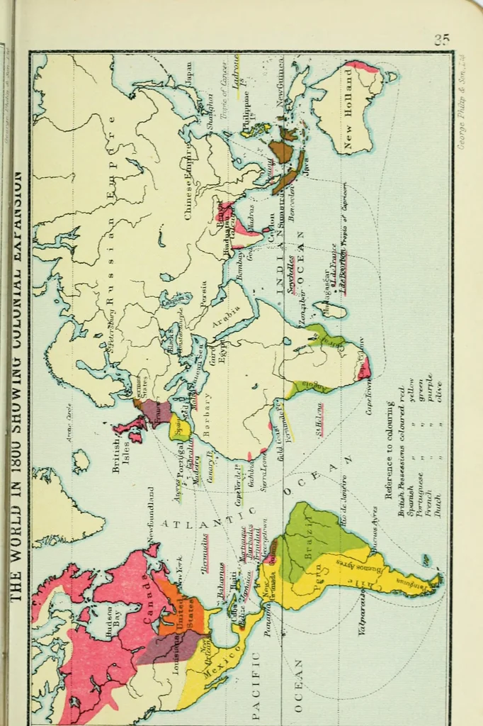 An illustration from Philips' pictorial pocket atlas and gazetteer, 1900, leaf 46