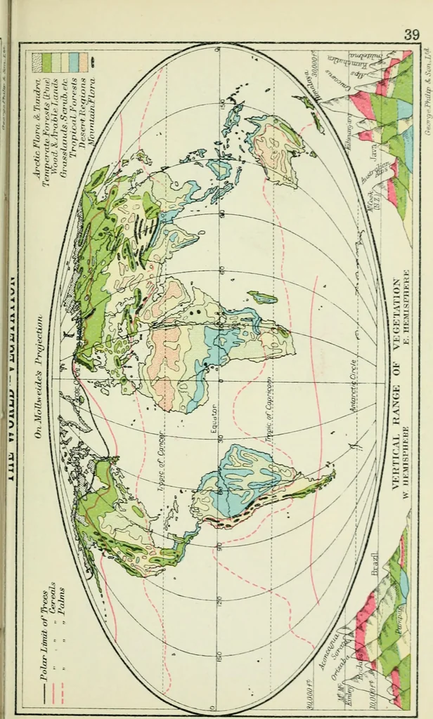 An illustration from Philips' pictorial pocket atlas and gazetteer, 1900, leaf 50