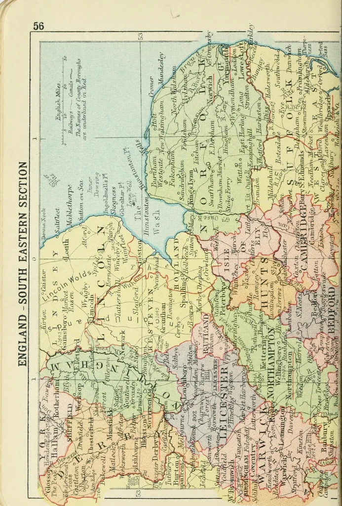An illustration from Philips' pictorial pocket atlas and gazetteer, 1900, leaf 67