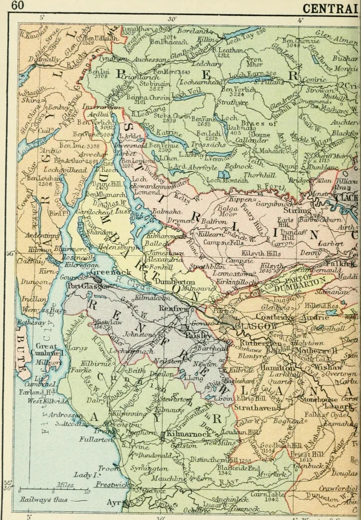 An illustration from Philips' pictorial pocket atlas and gazetteer, 1900, leaf 71