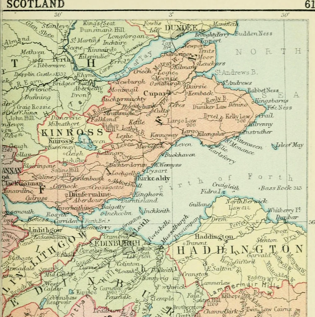 An illustration from Philips' pictorial pocket atlas and gazetteer, 1900, leaf 72