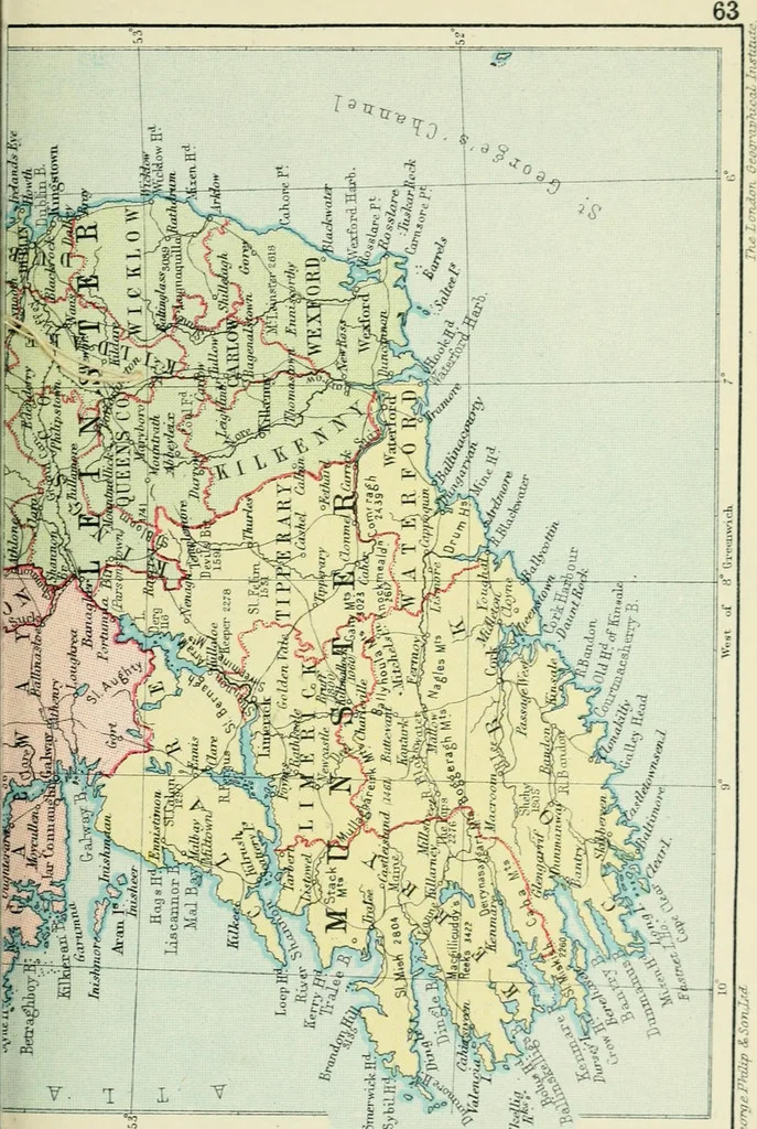 An illustration from Philips' pictorial pocket atlas and gazetteer, 1900, leaf 74