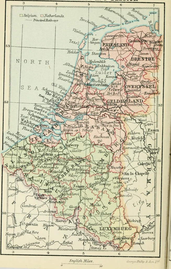 An illustration from Philips' pictorial pocket atlas and gazetteer, 1900, leaf 77