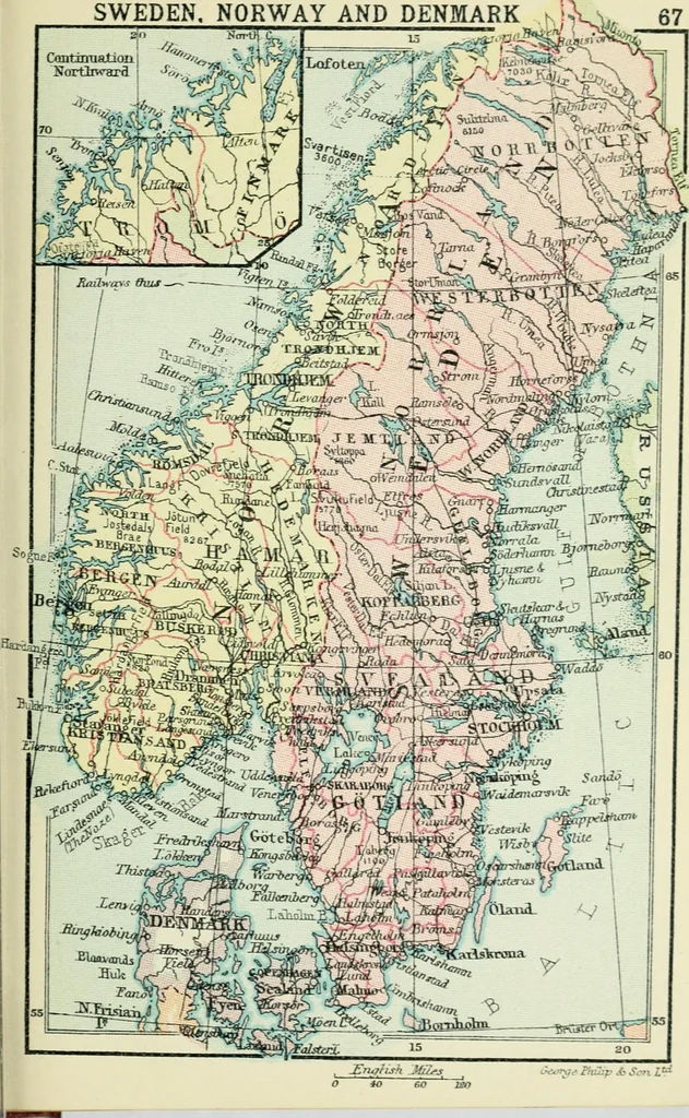An illustration from Philips' pictorial pocket atlas and gazetteer, 1900, leaf 78