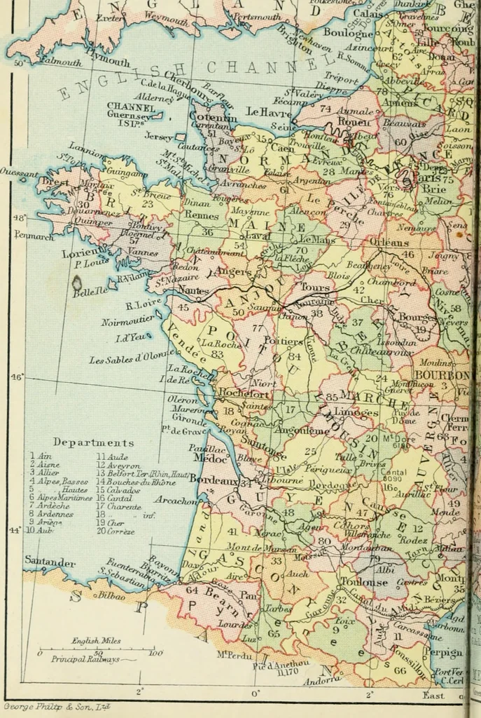An illustration from Philips' pictorial pocket atlas and gazetteer, 1900, leaf 83