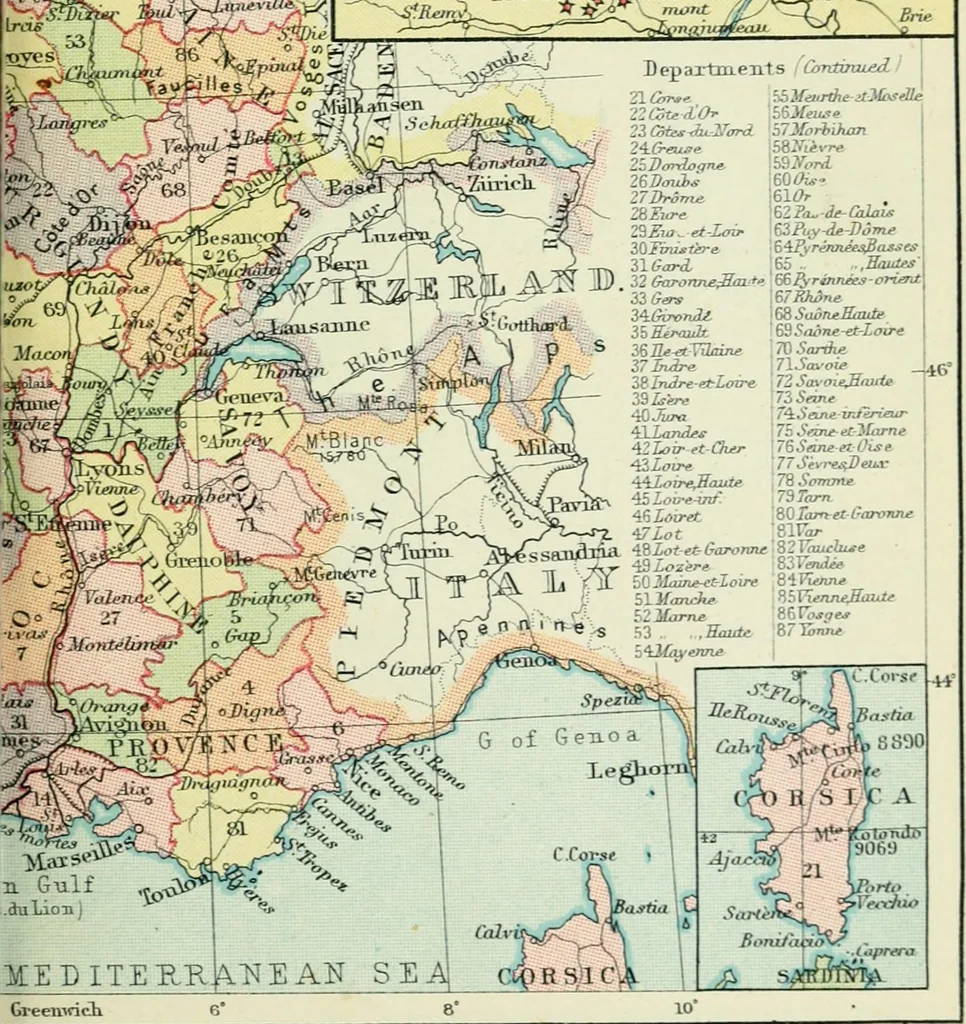 An illustration from Philips' pictorial pocket atlas and gazetteer, 1900, leaf 84