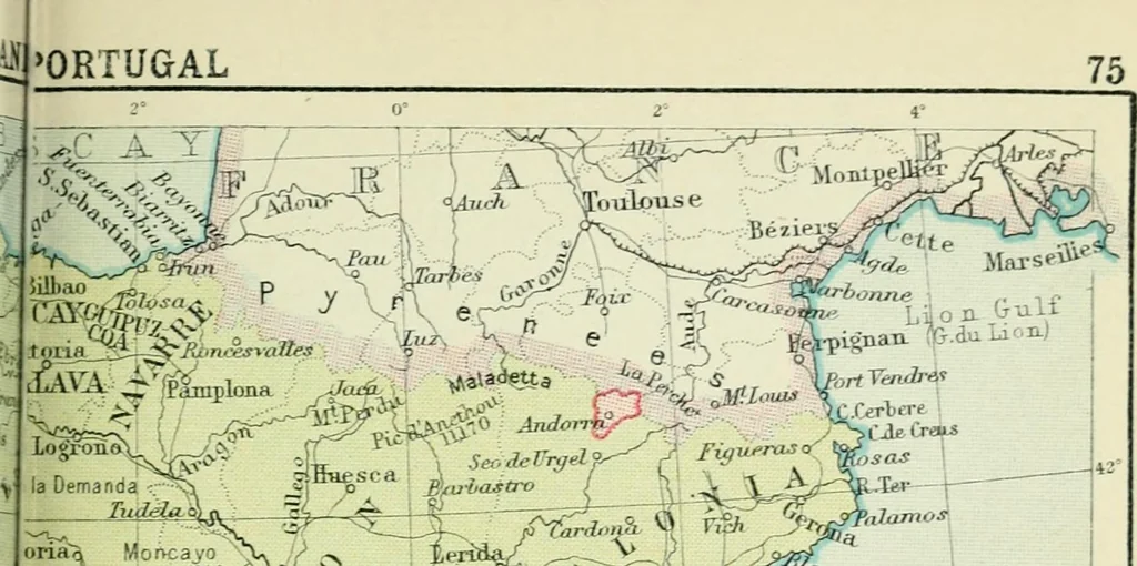 An illustration from Philips' pictorial pocket atlas and gazetteer, 1900, leaf 86