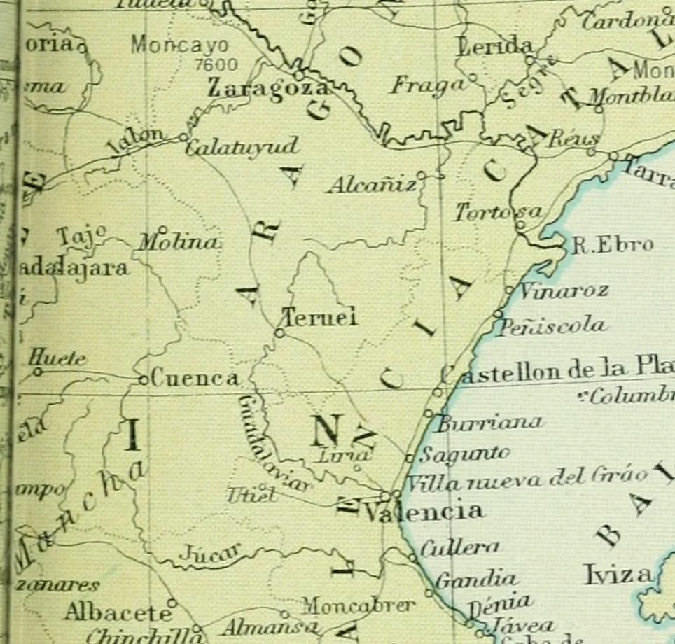 An illustration from Philips' pictorial pocket atlas and gazetteer, 1900, leaf 86