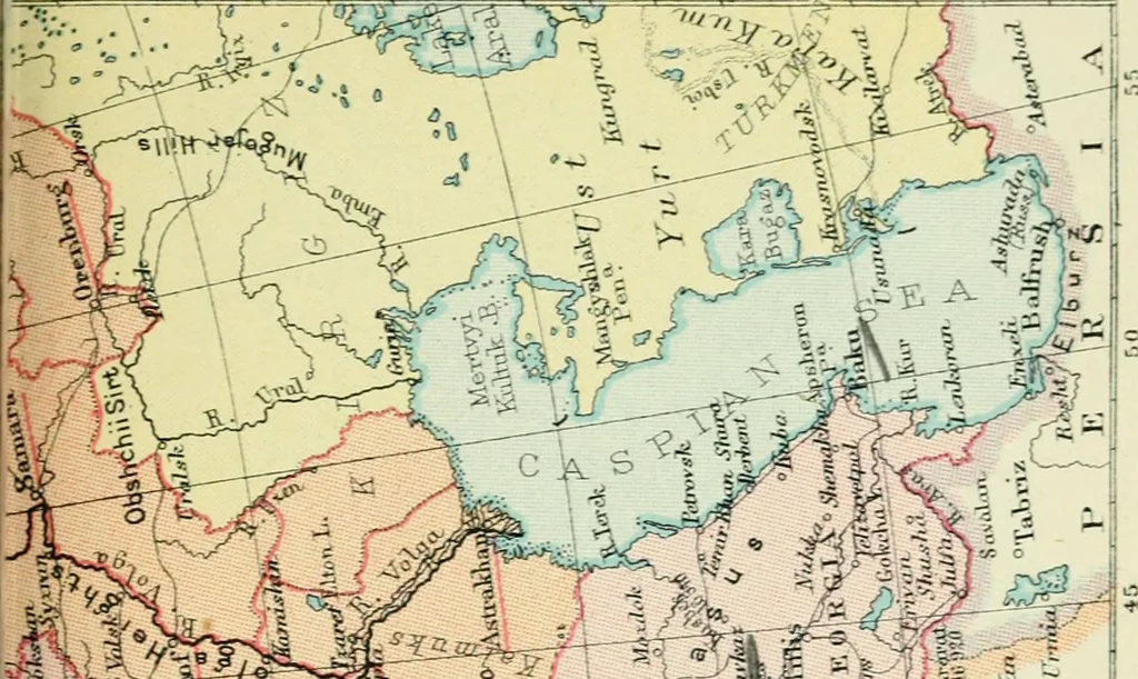 An illustration from Philips' pictorial pocket atlas and gazetteer, 1900, leaf 92