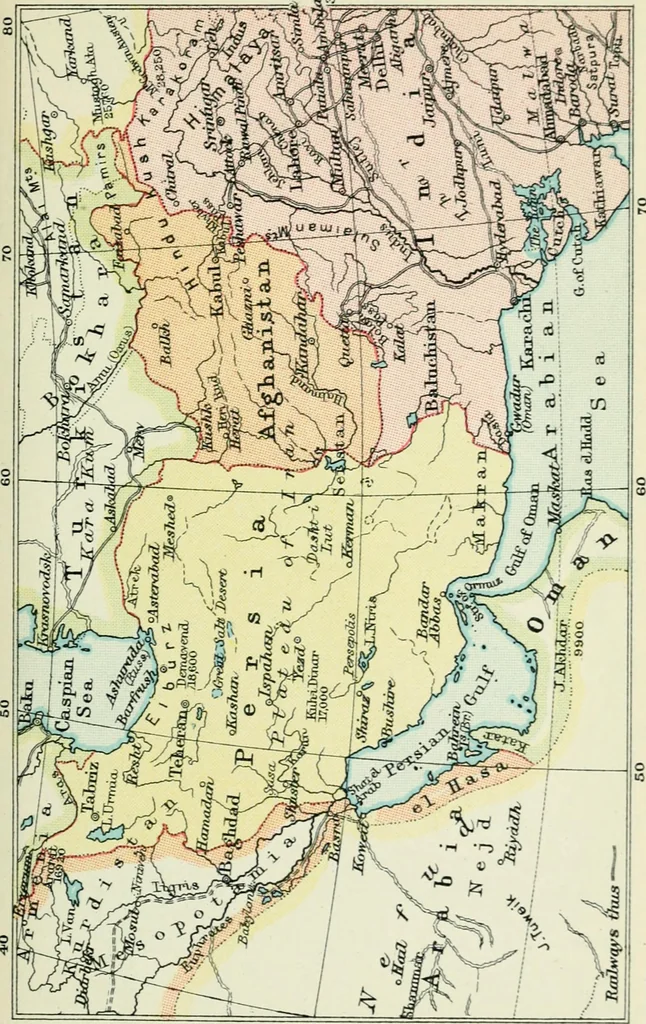 An illustration from Philips' pictorial pocket atlas and gazetteer, 1900, leaf 96