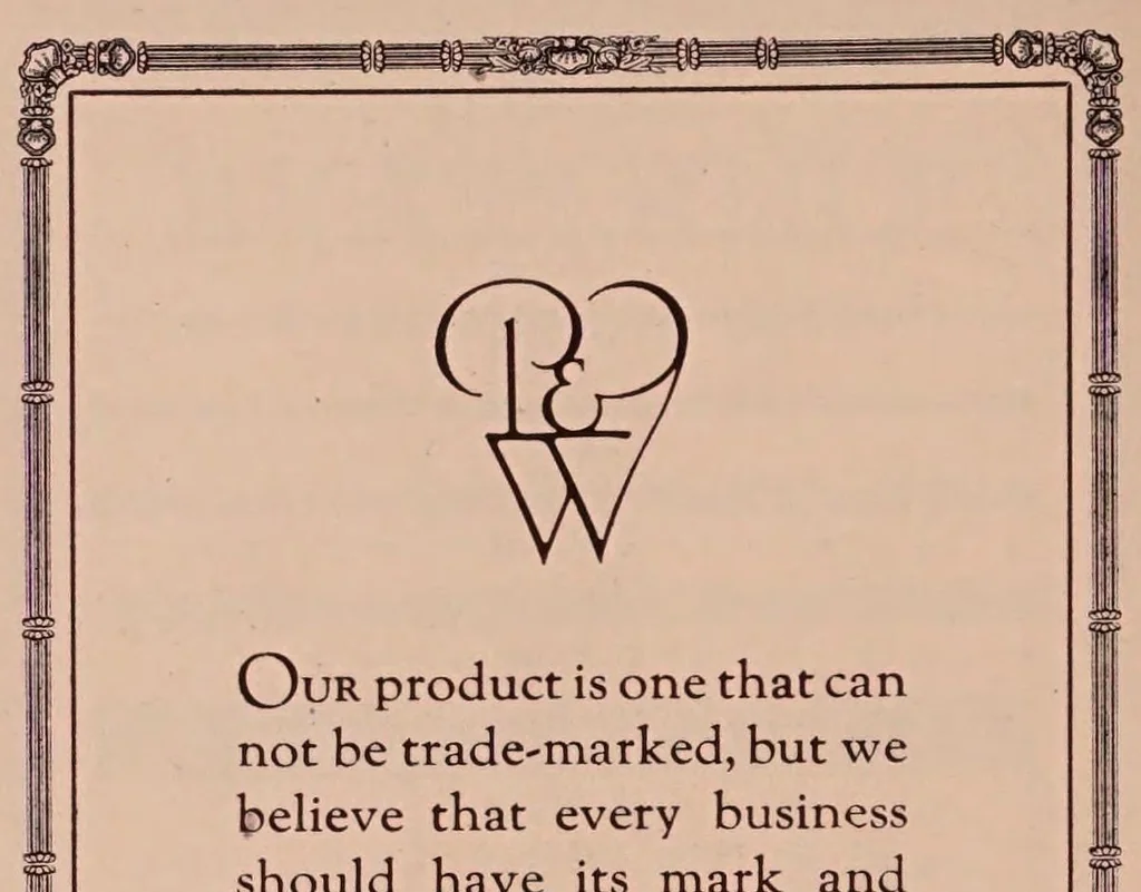 An illustration from Phillips & Wienes' type book, showing the different type faces and sizes of types, borders, ornaments, etc., together with suggestions and a general line of information., 1920, leaf 66