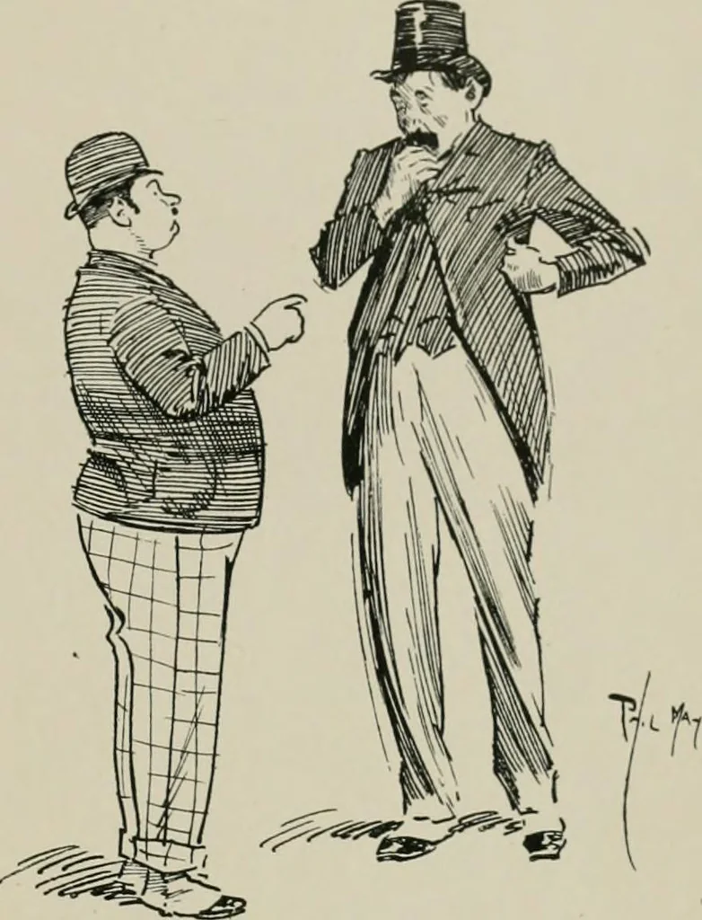 An illustration from The Phil May album, 1900, leaf 100